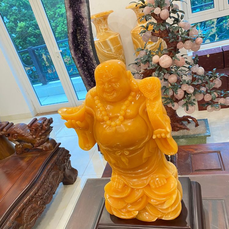 Khi quý khách mua Tượng Phật Di Lặc Như Ý đá Ngọc Hoàng Long tại Thạch Anh Việt sẽ được hỗ trợ vận chuyển tận tay hoàn toàn miễn phí.