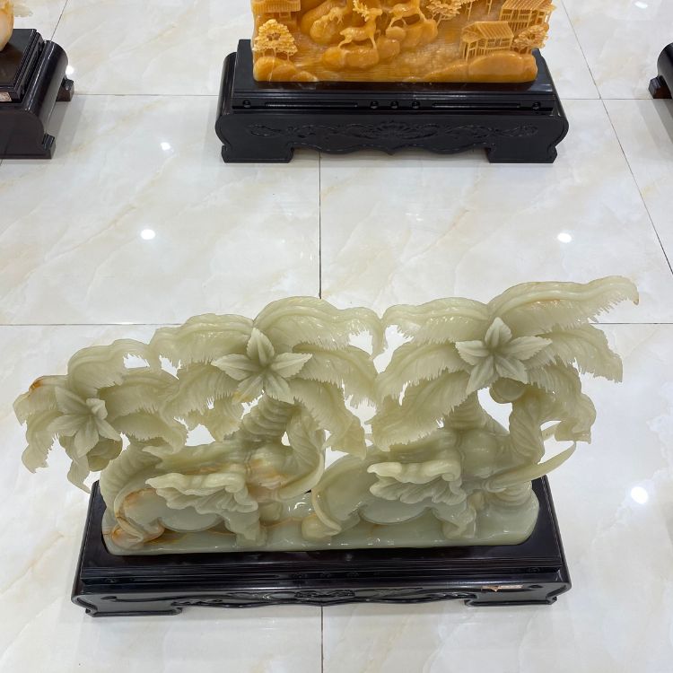 Các sản phẩm Tượng Voi phong thủy Ngọc Onix tại cửa hàng Thạch Anh Việt đều được sản xuất từ nguồn nguyên liệu đá quý hoàn toàn tự nhiên.